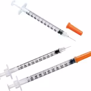 Insulin syringe 1ml + needle 0,33×12,7mm – 10 pieces